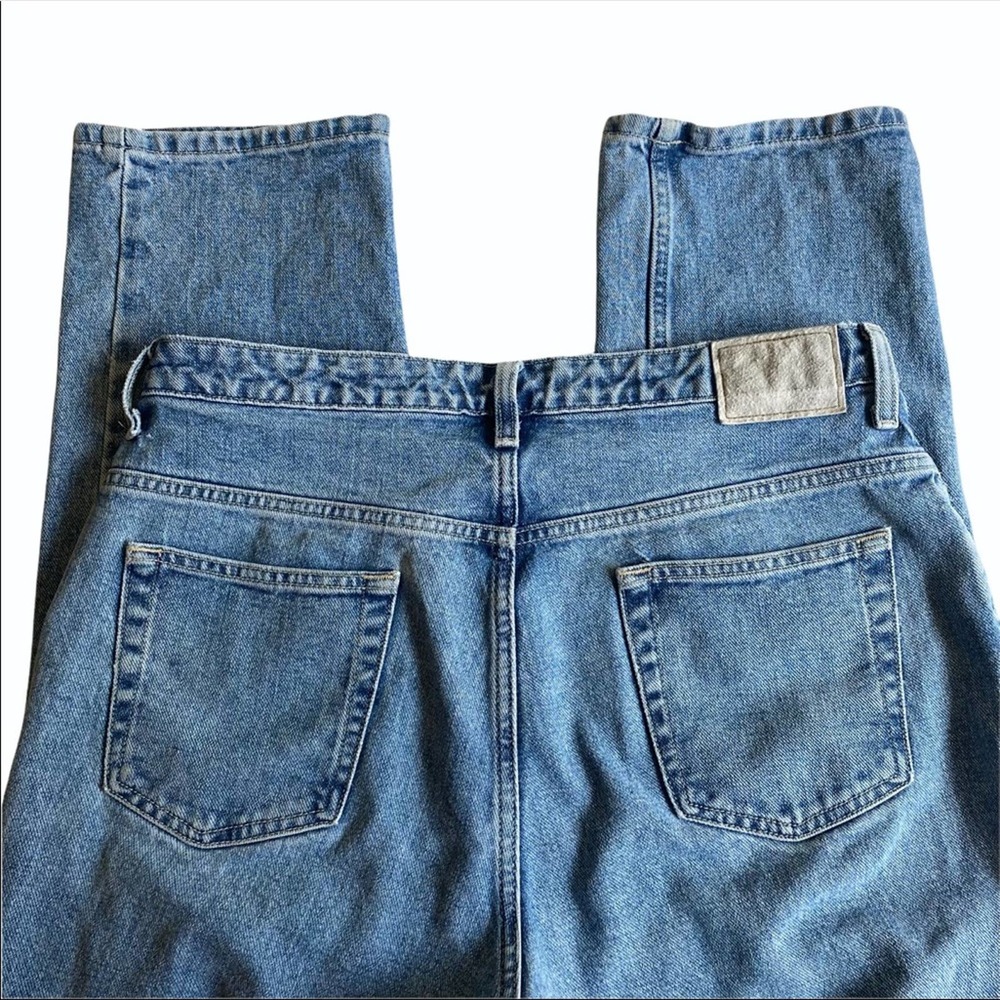 Vintage Classic Fit Straight Leg Jeans Light Wash Size 14 Relaxed